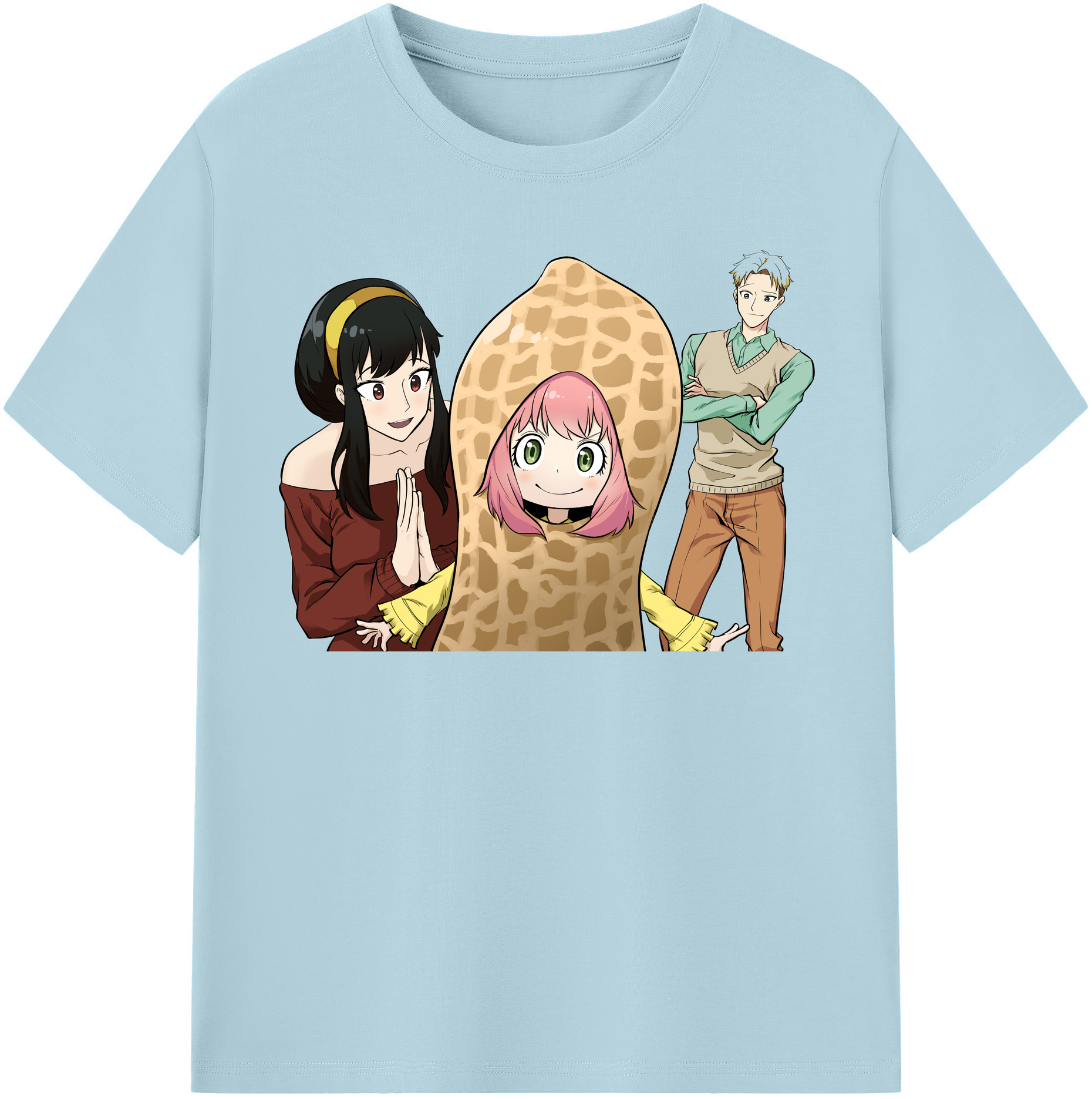 （画像用） SPY×FAMILY间谍家家酒 綿100％半袖Tシャツ（フロントプリント）